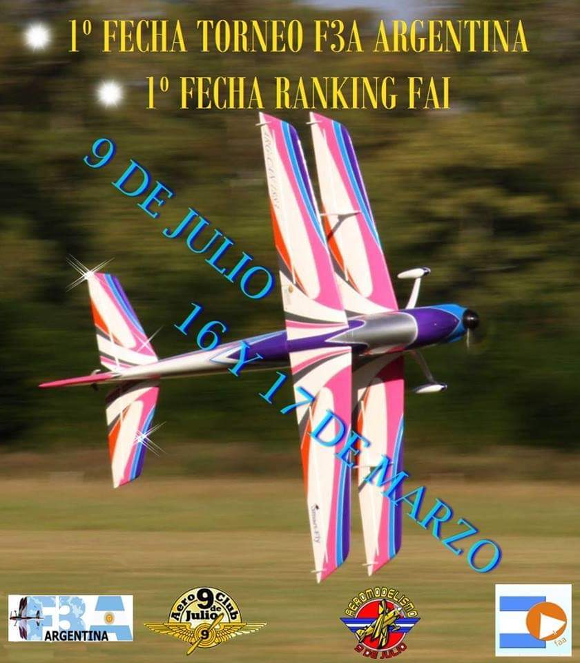 1° Fecha Ránking F3A FAI y 1° del Torneo F3A Argentina 2019