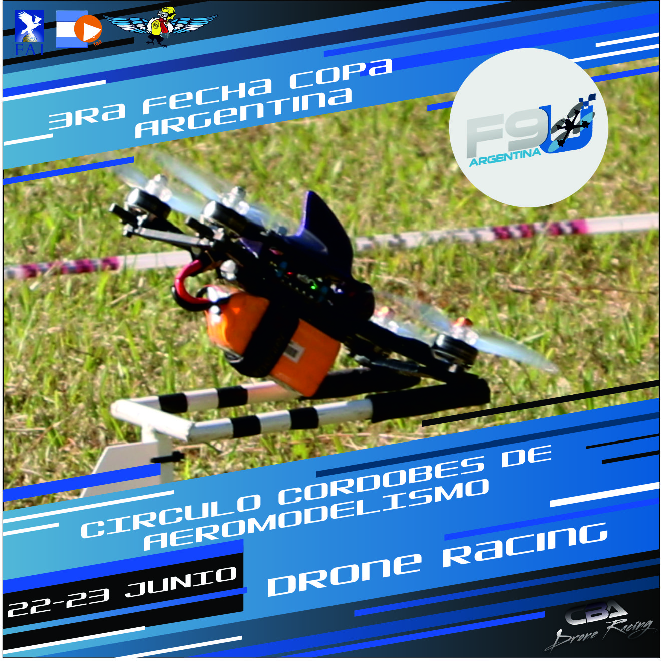 3° Fecha Copa Argentina F9U – Carrera de Drones – CCA – Circulo Cordobés Aerom. – Córdoba