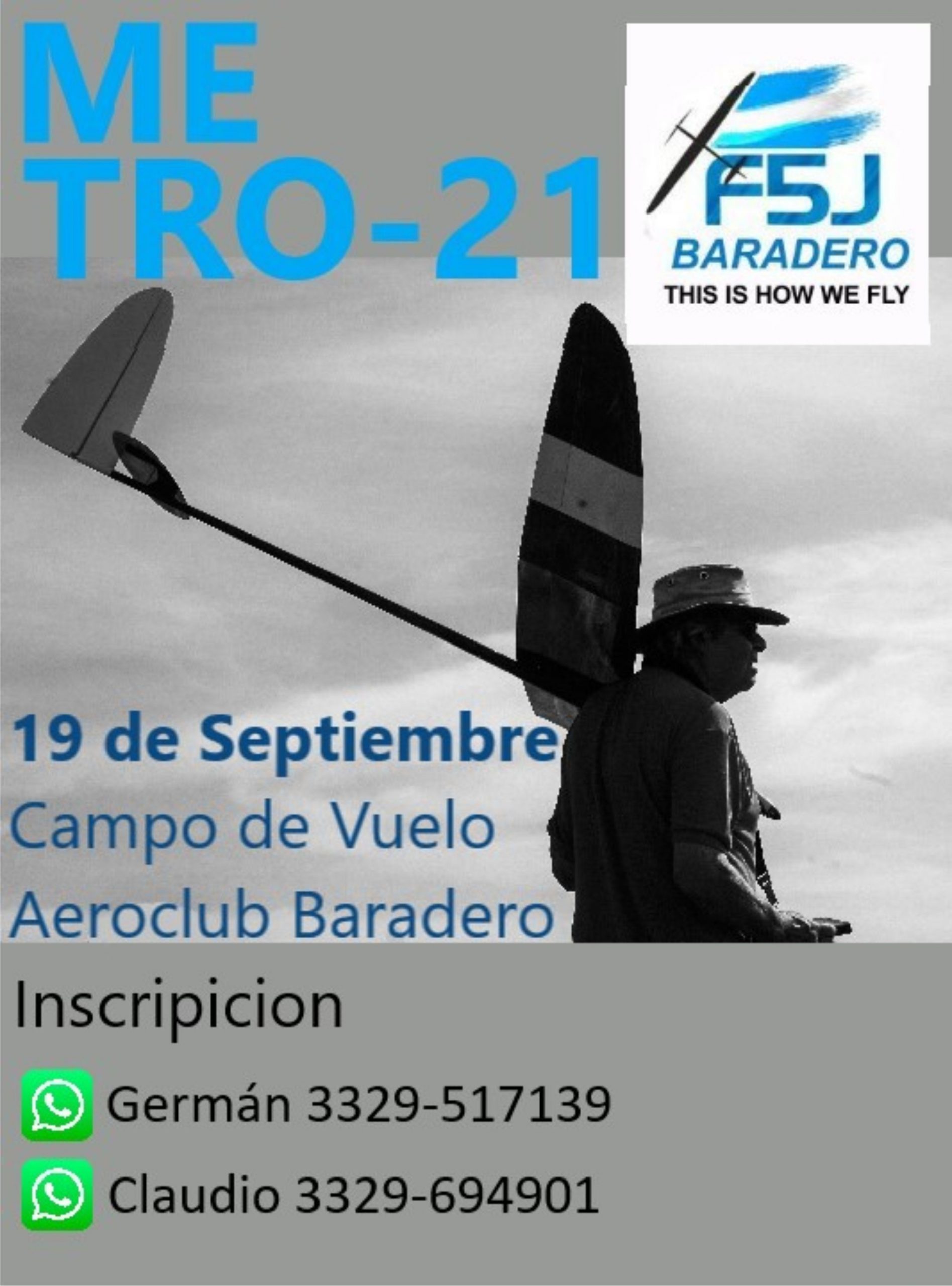 4° Fecha Campeonato Metropolitano de F5J – Baradero – Pcia. de Bs. As. – 19/09/2021