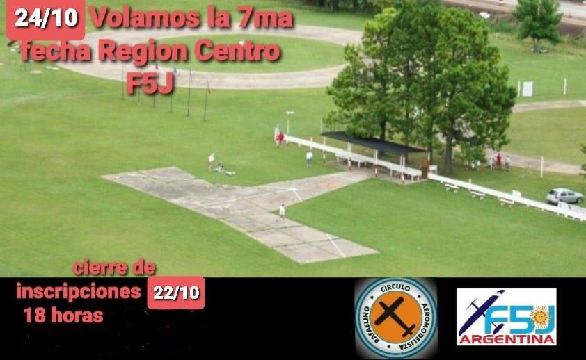 7° Fecha Campeonato Región Centro de F5J – Círculo Aeromodelista Rafaelino – 24/10/2021