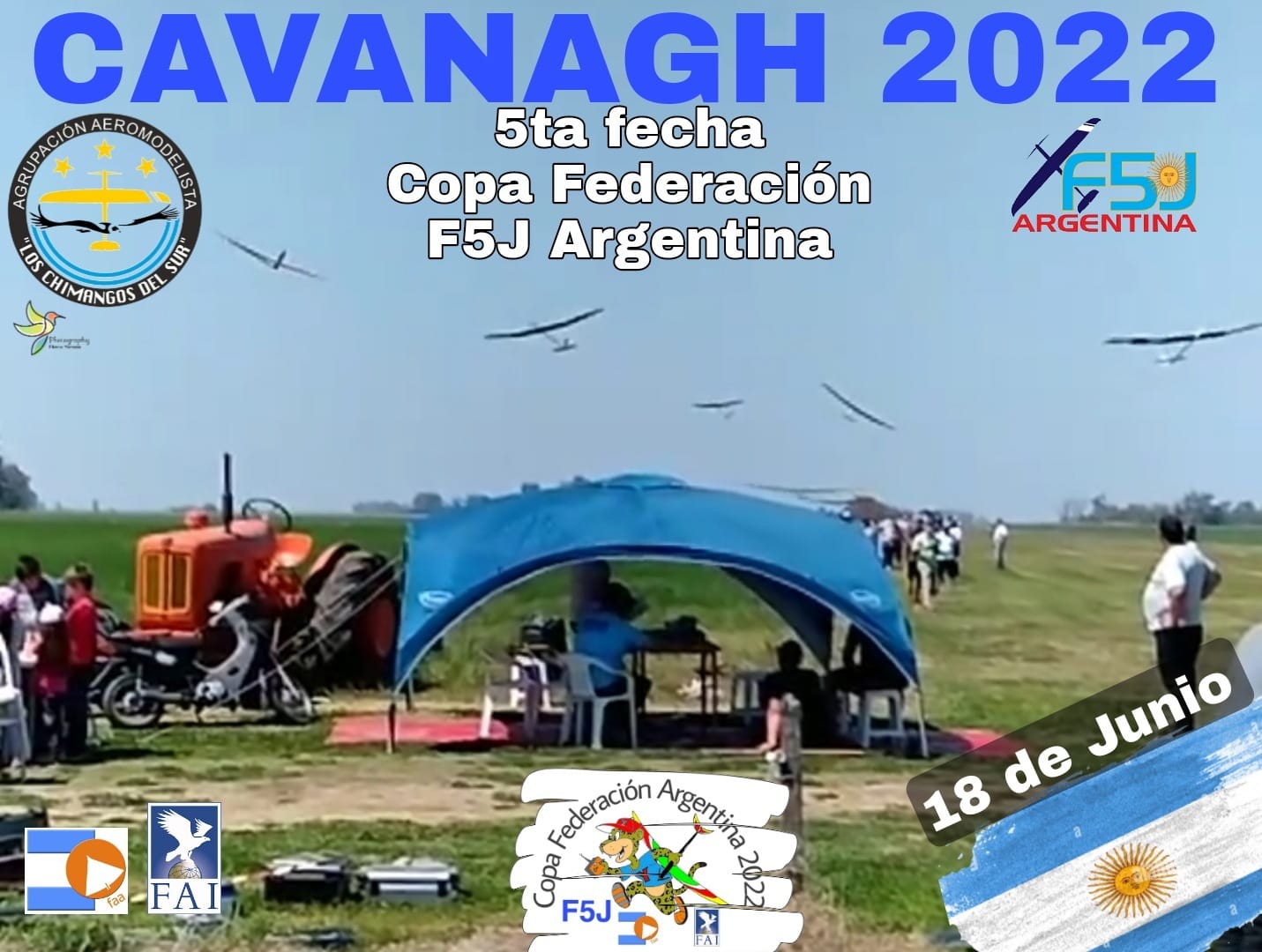 5° Fecha Copa Federación F5j Argentina 2022 y Copa Minitermicos Cavanagh – Pcia. de Córdoba –  17 y 18/06/2022
