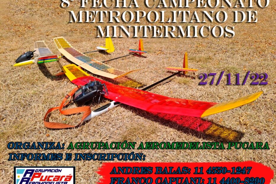 8* Fecha Campeonato Metropolitano de Minitermicos – Agrup. Aerom. Pucará – 27/11/2022