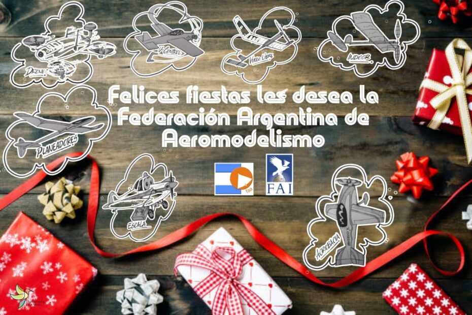 FELIZ NAVIDAD les desea la Federación Argentina de Aeromodelismo. Buenos Vuelos.