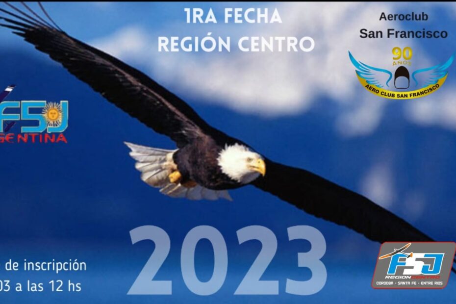 1° Fecha Campeonato Región Centro F5J 2023 – Aeroclub San Francisco – Córdoba – Domingo 26/03/2023