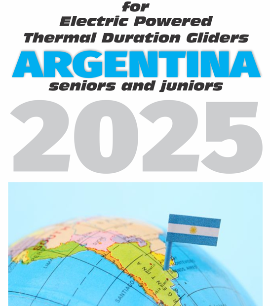 A FESTEJAR! Argentina obtuvo la realización del 3° Campeonato Mundial de F5J para el año 2025.