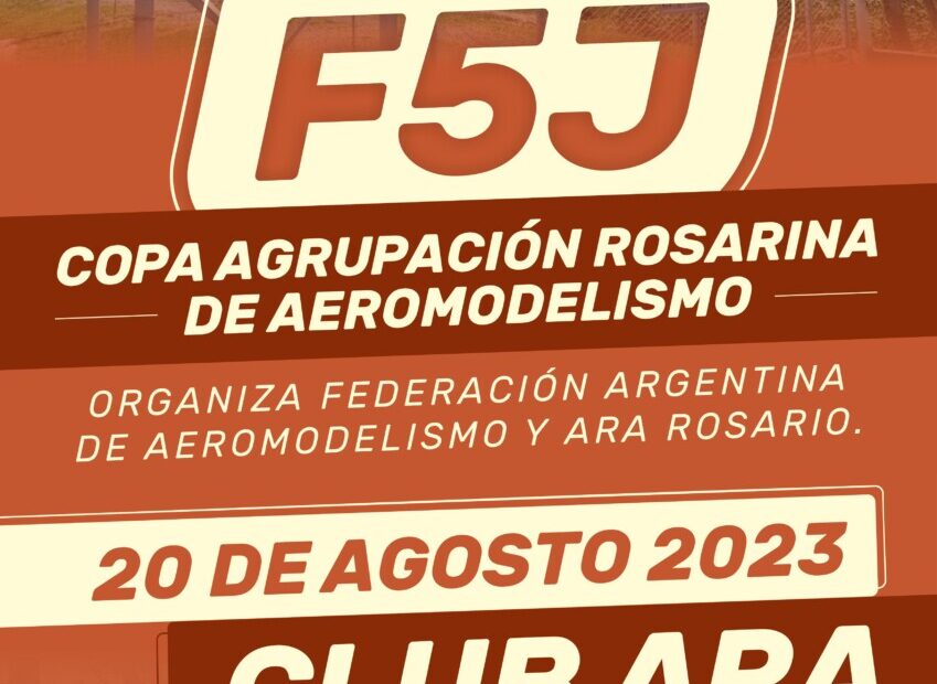 F5J Argentina – Copa ARA – Agrupación Rosarina de Aeromodelismo – 20/08/2023
