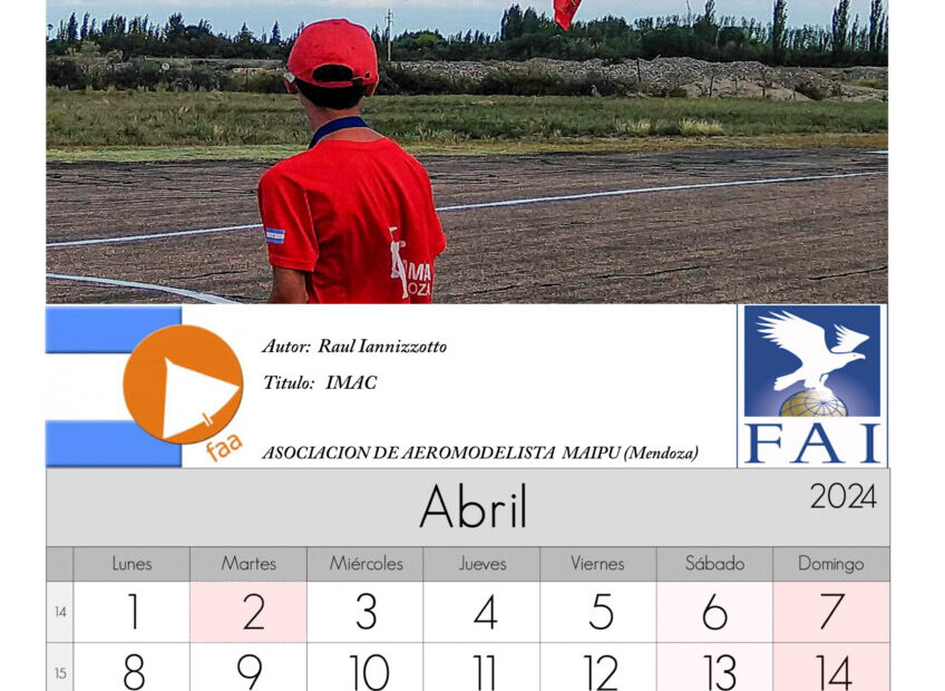 Bienvenido Abril, y que mejor que recibirlo con el Calendario de la FAA!!!