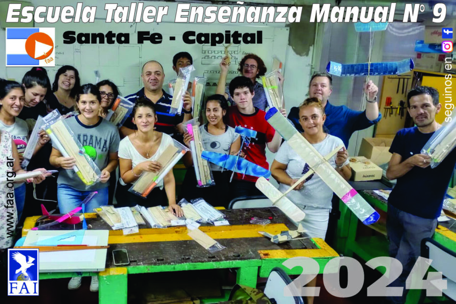 DONACIÓN de material desde la FAA para la Escuela Taller de Enseñanza Manual N° 9 y el Club de Aeromodelismo Santa Fe.