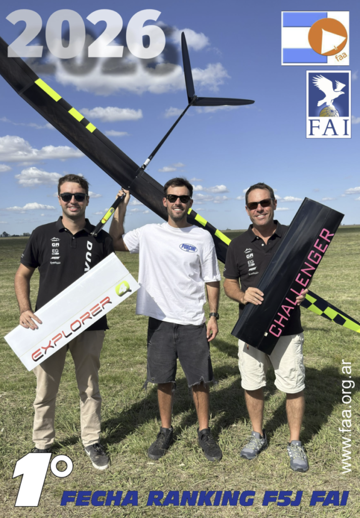 RESULTADOS 1° Fecha Ranking F5J Argentina 2026 – Santa Teresa – Campo Rodeo Chico – Pcia. de Santa Fe 11 y 12/04/2026